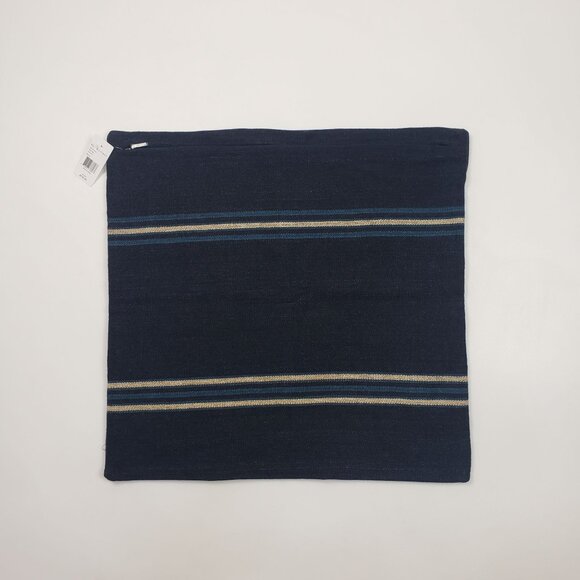 Ralph Lauren Home Mathers Throw Pillow Cover Blue Linen Zip Closure 22 x 22 Inch - Picture 7 of 16